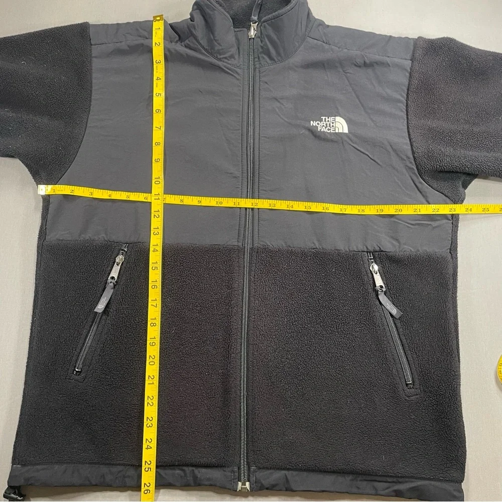 The North Face Kids Denali Full Zip Fleece Polartec Jacket, Black, Youth XL